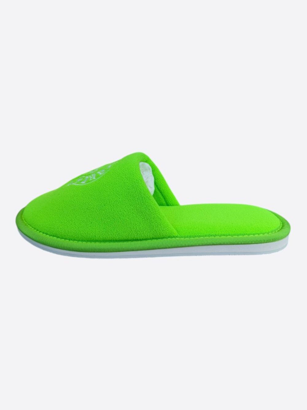 Chrome Hearts Green & White Miami Horseshoe Logo Slippers - Picture 4 of 7